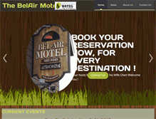 Tablet Screenshot of belair-motel.com